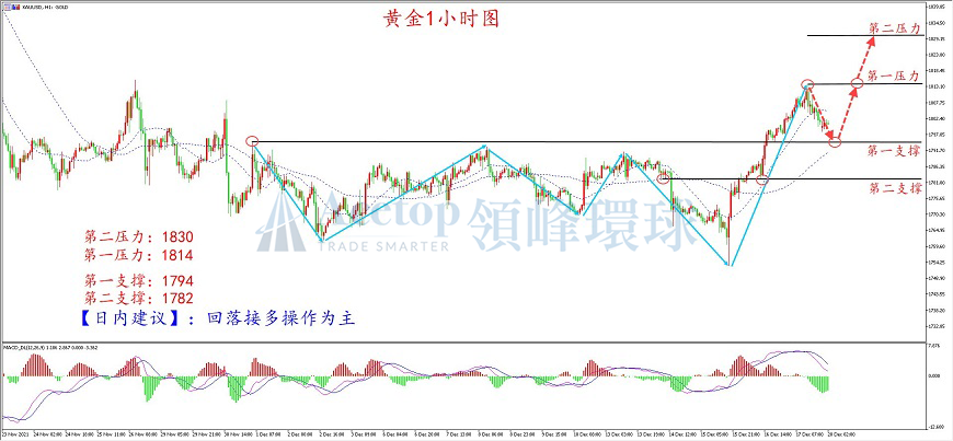 领峰环球-黄金走势图 领峰环球-黄金走势图